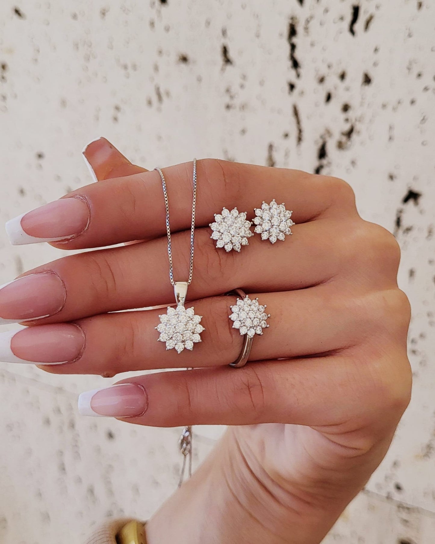 Parure in Argento925 e Zirconi