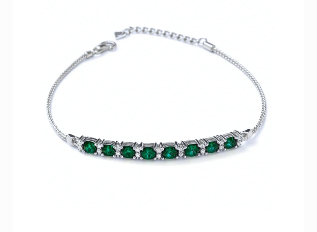 Bracciale in Argento925 e Zirconi Color