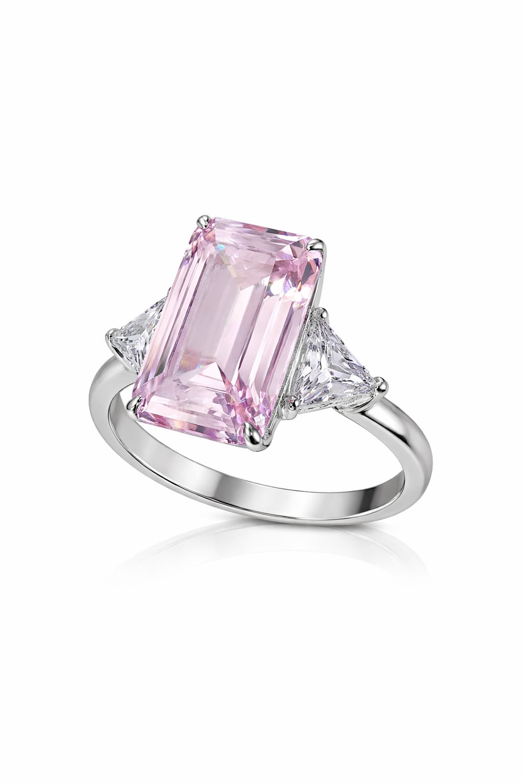 Anello in Argento e Quarzo Rosa