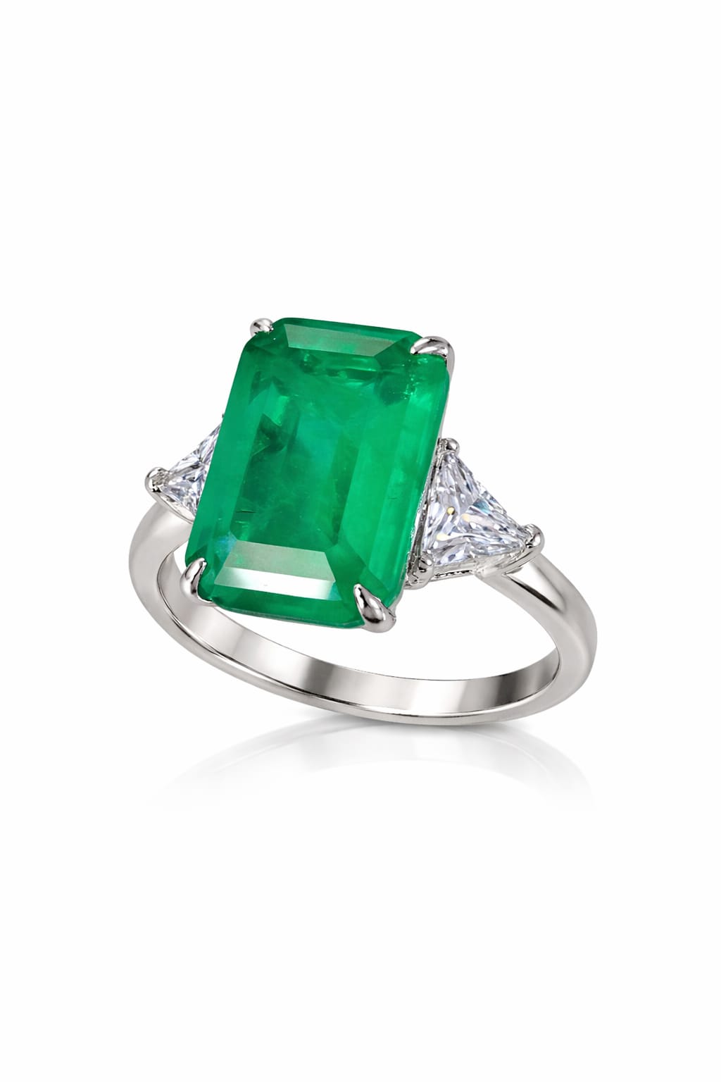 Anello in Argento e Quarzo Smeraldo